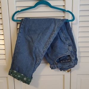 Vintage flannel lined L.L. Bean jeans!